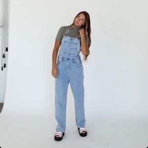 Jane + Willow Madison Light Wash Denim Overalls